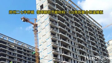 郑州「二七华侨城」使用taptap备用网址CQ免拆复合保温模板施工现场效果